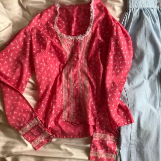 最終価格♥️france vintage blouse.(シャツ/ブラウス(長袖/七分))