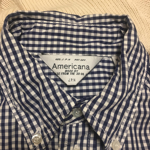 AMERICANA(アメリカーナ)の値下げしました‼︎【美品‼︎】アメリカーナ オーバーサイズチェックB.Dシャツ レディースのトップス(シャツ/ブラウス(長袖/七分))の商品写真