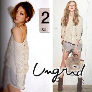 アングリッド(Ungrid)のケーブルワイドニット(ニット/セーター)