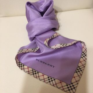 バーバリー(BURBERRY)の専用です  バーバリー  シルク スカーフ(バンダナ/スカーフ)