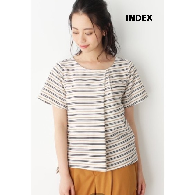 INDEX(インデックス)のINDEX インデックス マルチボーダータックブラウスM＊新品

 レディースのトップス(シャツ/ブラウス(半袖/袖なし))の商品写真