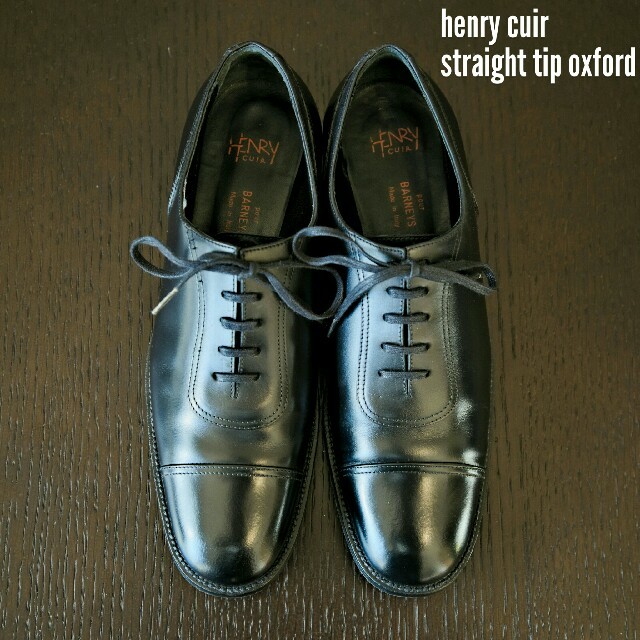 henry cuir ストレートチップ 37 1/2 23.5cm ほぼ新品