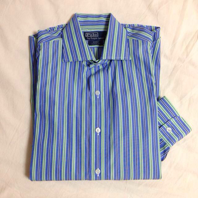 POLO RALPH LAUREN(ポロラルフローレン)のmen'sストライプシャツ♡ レディースのトップス(シャツ/ブラウス(長袖/七分))の商品写真