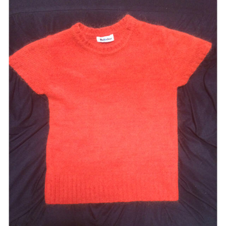 ルラシェ(relacher)の【期間値下】Relacherのオレンジ半袖セーター【フリーサイズ】(ニット/セーター)