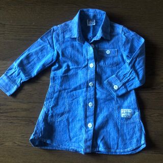 エフオーキッズ(F.O.KIDS)のデニムシャツワンピ 100(ワンピース)