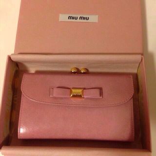 ミュウミュウ(miumiu)のmiu miu♡がま口財布期間限定値下げ(財布)