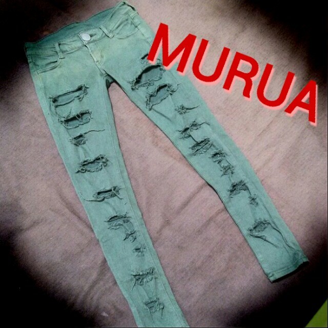 MURUA(ムルーア)のMURUA ﾀﾞﾒｰｼﾞｽｷﾆｰ レディースのパンツ(カジュアルパンツ)の商品写真