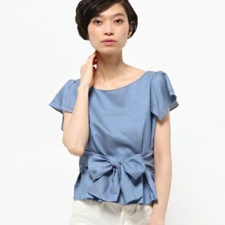 ウィルセレクション(WILLSELECTION)のウィルセレクション 前しばりブラウス リボントップス WILLSELECTION(シャツ/ブラウス(半袖/袖なし))