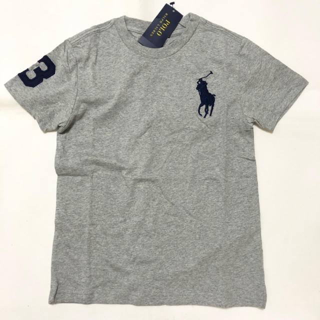 POLO RALPH LAUREN(ポロラルフローレン)の新品 ラルフローレン 2018年新作 ビッグポニーTシャツ 4T/110 グレー キッズ/ベビー/マタニティのキッズ服男の子用(90cm~)(Tシャツ/カットソー)の商品写真