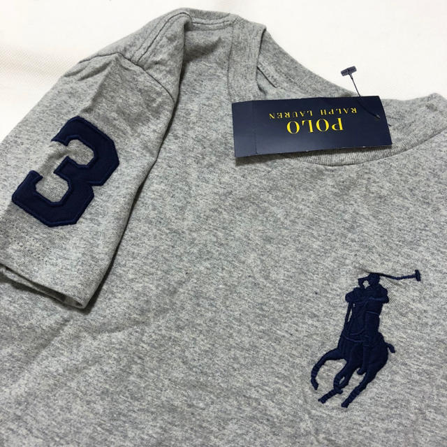 POLO RALPH LAUREN(ポロラルフローレン)の新品 ラルフローレン 2018年新作 ビッグポニーTシャツ 4T/110 グレー キッズ/ベビー/マタニティのキッズ服男の子用(90cm~)(Tシャツ/カットソー)の商品写真