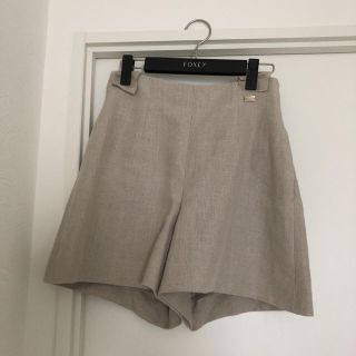 フォクシー(FOXEY)のタイムセール！FOXEY リネン ショートパンツ(ショートパンツ)