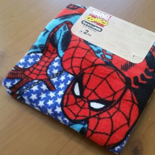 マーベル(MARVEL)のスパイダーマン　ウオッシュタオル2枚組(タオル/バス用品)