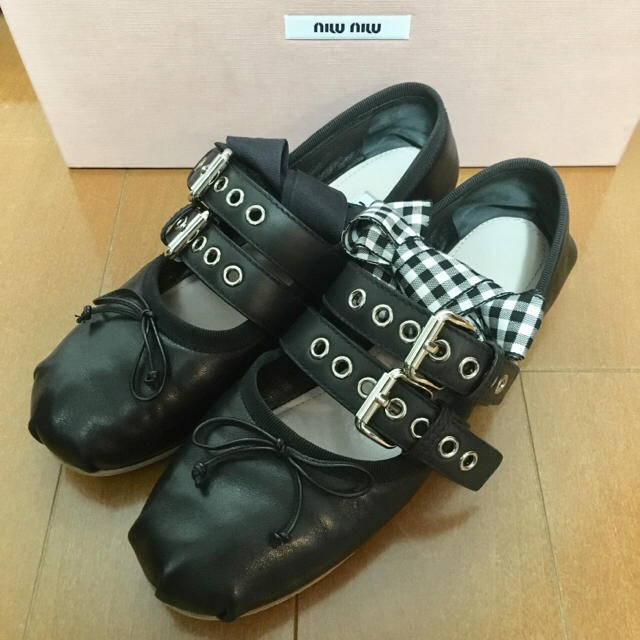 miu miu miumiu バレエシューズ 351/2 35.5 23cm