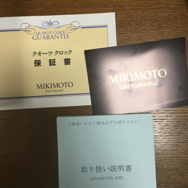 MIKIMOTO(ミキモト)のミキモト♡パール付き置き時計 新品！ インテリア/住まい/日用品のインテリア小物(置時計)の商品写真