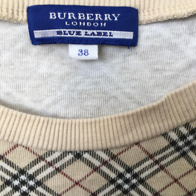 BURBERRY BLUE LABEL(バーバリーブルーレーベル)の値下げ！バーバリー ブルーレーベル七分袖 カットソー レディースのトップス(カットソー(長袖/七分))の商品写真