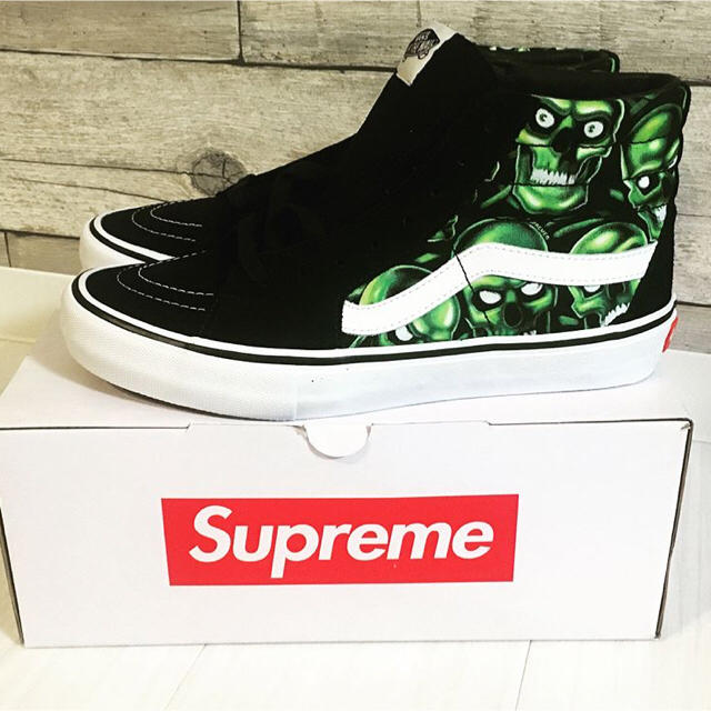 【新品】Supreme vans Skull Pile Sk8-Hi 27cm