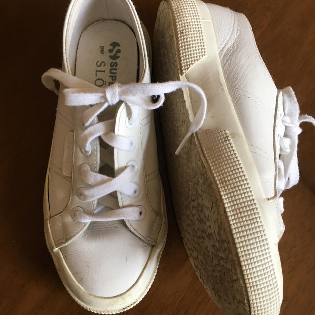 SUPERGA(スペルガ)の本革スペルガレザースニーカー  ❣️美品 レディースの靴/シューズ(スニーカー)の商品写真