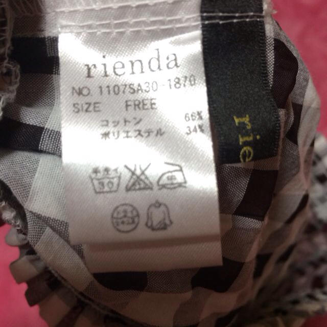 rienda(リエンダ)のrienda  レディースのトップス(Tシャツ(半袖/袖なし))の商品写真