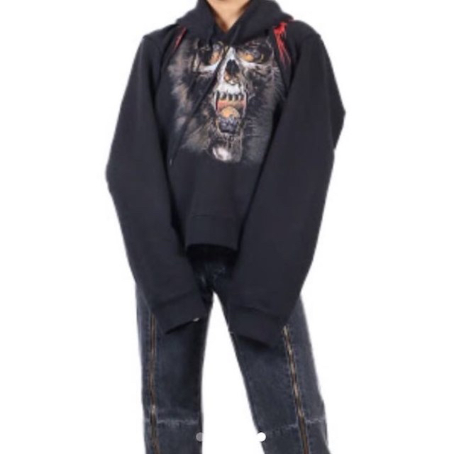 Balenciaga(バレンシアガ)の最安値 VETEMENTS misplaced skull hoodie  S メンズのトップス(パーカー)の商品写真