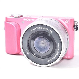 ソニー(SONY)のWi-FiSD付＆自撮りOK☆かわいいピンク☆SONY NEX-3 N(ミラーレス一眼)