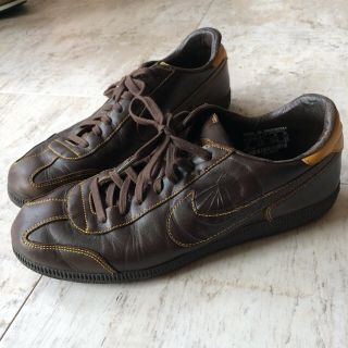 ナイキ(NIKE)のNIKE スニーカー カイザー ・チーフスモデル ブラウン 革製 24cm(スニーカー)