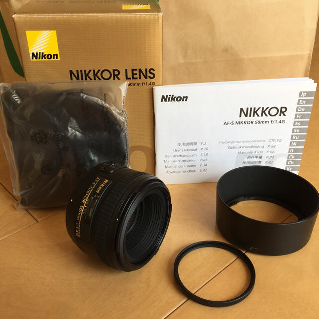 Nikon(ニコン)のNikon AF-S Nikon 50mm f/1.4G スマホ/家電/カメラのカメラ(レンズ(単焦点))の商品写真