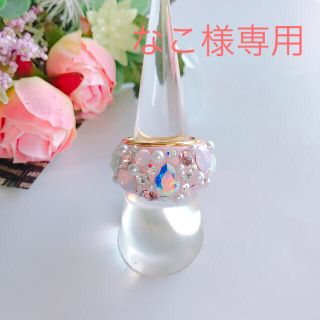 スワロフスキー(SWAROVSKI)のさくら色リング☆SWAROVSKIストーン☆(リング)