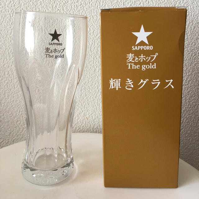 サッポロ(サッポロ)の新品 ビール ビア グラス 麦とホップ タンブラー コップ ガラス インテリア/住まい/日用品のキッチン/食器(グラス/カップ)の商品写真