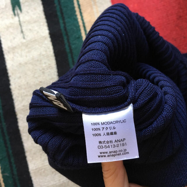 ANAP(アナップ)の新品未使用#ストレッチ#タイト#ロングSK#NV#スリット レディースのスカート(ロングスカート)の商品写真