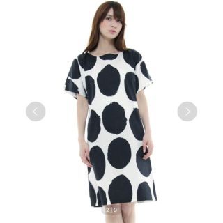 マリメッコ(marimekko)のmarimekko ワンピース 半袖 XS METSO(ひざ丈ワンピース)