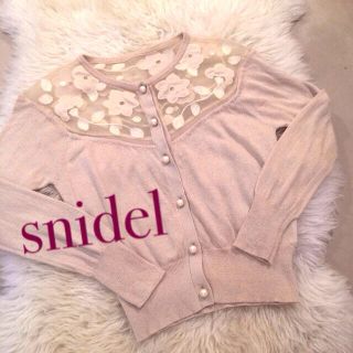 スナイデル(SNIDEL)のsnidel♡シースルーフラワーカーデ(カーディガン)