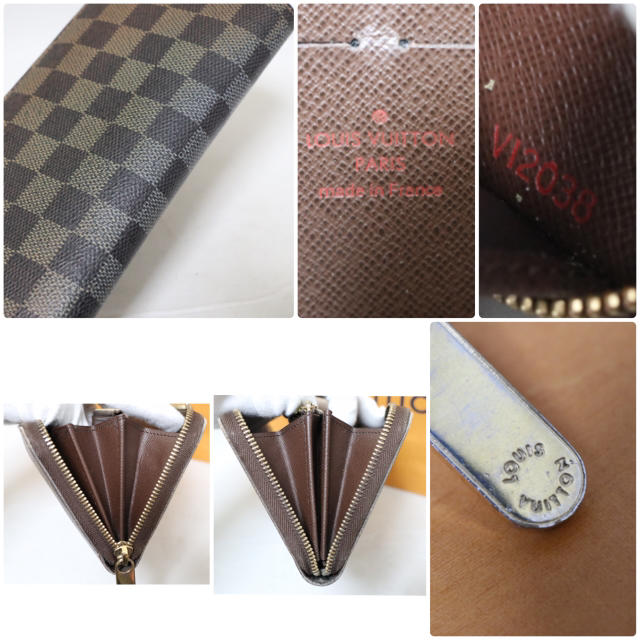 LOUIS VUITTON(ルイヴィトン)のルイヴィトン 長財布 ダミエ ジッピーウォレット 正規品 レディースのファッション小物(財布)の商品写真