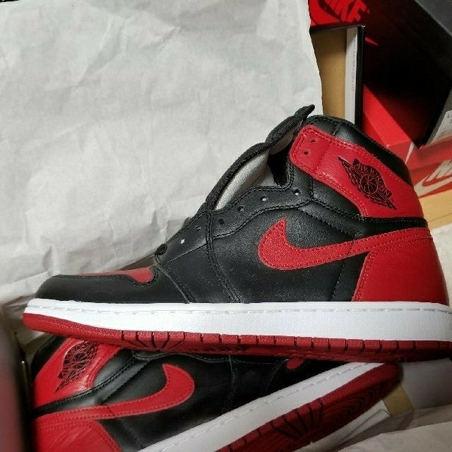 NIKE(ナイキ)の新品未使用　27cm air jordan1 bred 2016 メンズの靴/シューズ(スニーカー)の商品写真