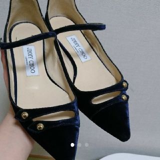 ジミーチュウ(JIMMY CHOO)のJIMMY CHOO フラットパンプス(ハイヒール/パンプス)