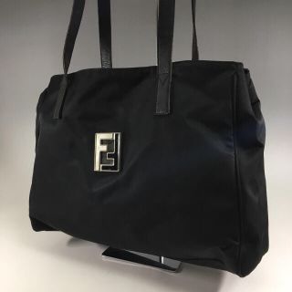 FENDI - 正規品 FENDI フェンディ ナイロン×レザー トートバッグ A3-1