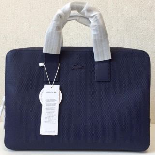 ラコステ(LACOSTE)の新品 未使用 タグ付き LACOSTE ラコステ シャンタコ ブリーフケース 紺(ビジネスバッグ)