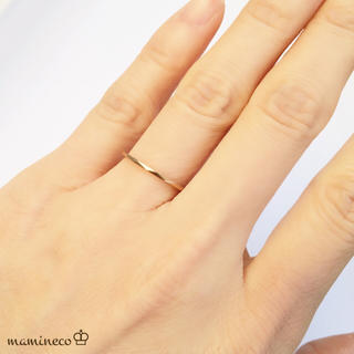 7号サイズ ステンレス製 ピンクゴールドリング  カットタイプ 指輪 (リング(指輪))