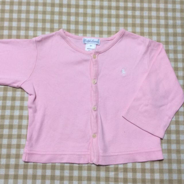 Ralph Lauren(ラルフローレン)のラルフローレン ピンクカーディガン 9M キッズ/ベビー/マタニティのキッズ服女の子用(90cm~)(その他)の商品写真