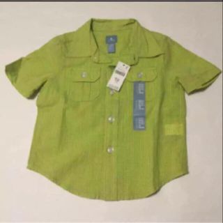 ベビーギャップ(babyGAP)の新品 babygap 90 シャツ チェック ライトグリーン(その他)