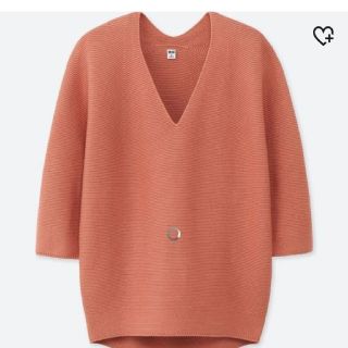 ユニクロ(UNIQLO)のユニクロ 3D コクーンシルエットVネックセーター(ニット/セーター)