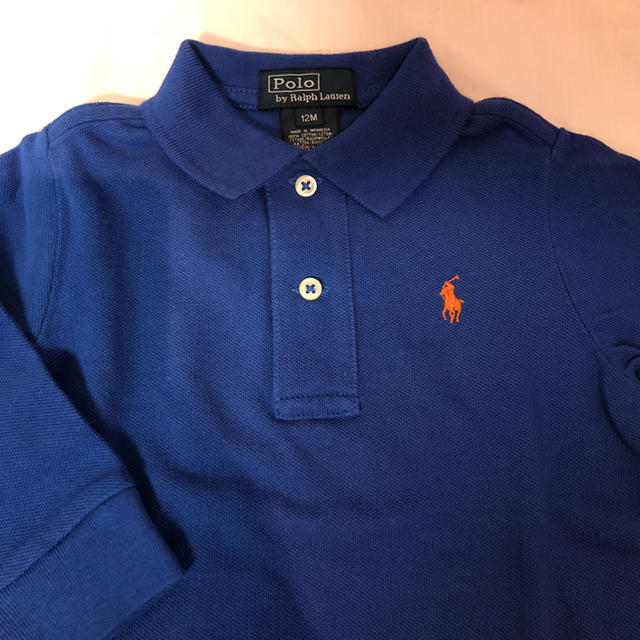 POLO RALPH LAUREN(ポロラルフローレン)のラルフローレン 長袖ポロシャツ キッズ/ベビー/マタニティのベビー服(~85cm)(シャツ/カットソー)の商品写真