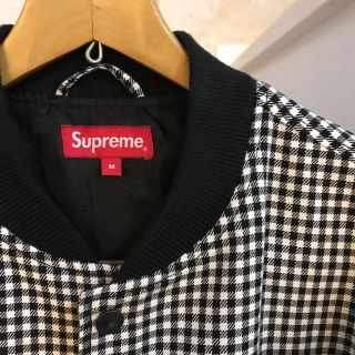 シュプリーム(Supreme)の supreme ギンガムチェック スタジャン ブルゾン シュプリーム(スタジャン)