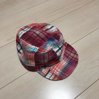 ベビーギャップ(babyGAP)のbayby Gapリバーシブルチェック帽子！50-52cm(帽子)