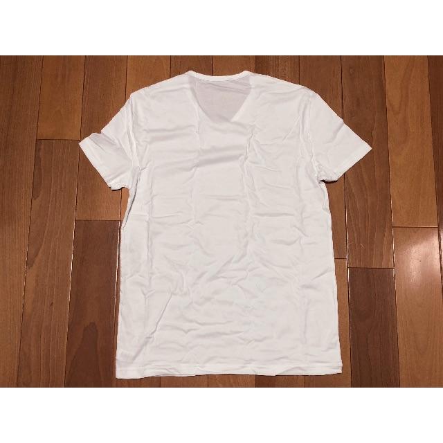 Emporio Armani(エンポリオアルマーニ)のEA エンポリオ アルマーニ Vネック Tシャツ S メンズ 白 メンズのトップス(Tシャツ/カットソー(半袖/袖なし))の商品写真