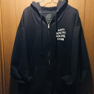 アンチ(ANTI)のANTI SOCIAL SOCIAL CLUB Zip hoodie XL(パーカー)