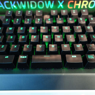 エイスース(ASUS)のBlack widow X chroma EC1-A razerパッド&バンジー(PC周辺機器)