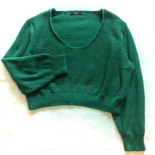 エモダ(EMODA)のEMODA エモダ ローゲージ ボリューム ショート knit ニット(ニット/セーター)