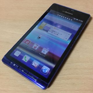 シャープ(SHARP)のdocomo SH-01D ブルー (スマートフォン本体)