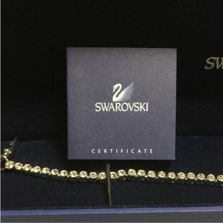 スワロフスキー(SWAROVSKI)のスワロフスキー ブレスレット 正規品 保証書 シルバー色(ブレスレット/バングル)