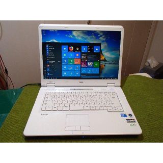 エヌイーシー(NEC)の美品 Win10 4GB 320GB  最新ワード エクセルも使えます(ノートPC)